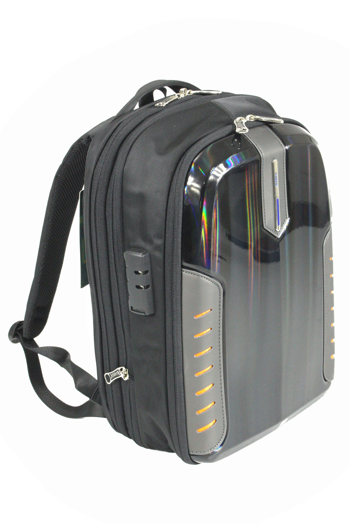 S24138 POLYESTER LAPTOP/SIRT ÇANTASI Siyah - Turuncu