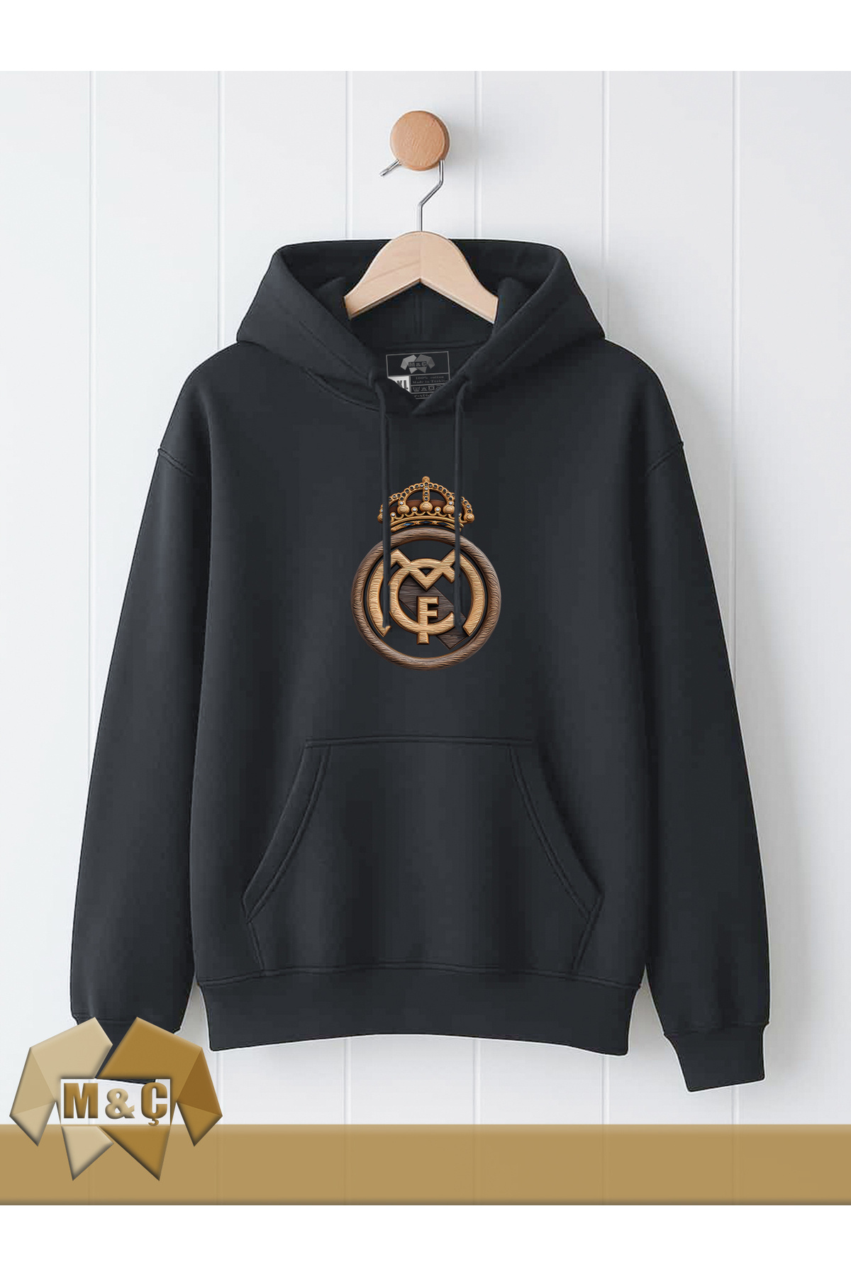MÇ FAMİLY STORe REAL MADRİD ERKEK KAPŞONLU UZUN KOLLU SWEATSHİRT