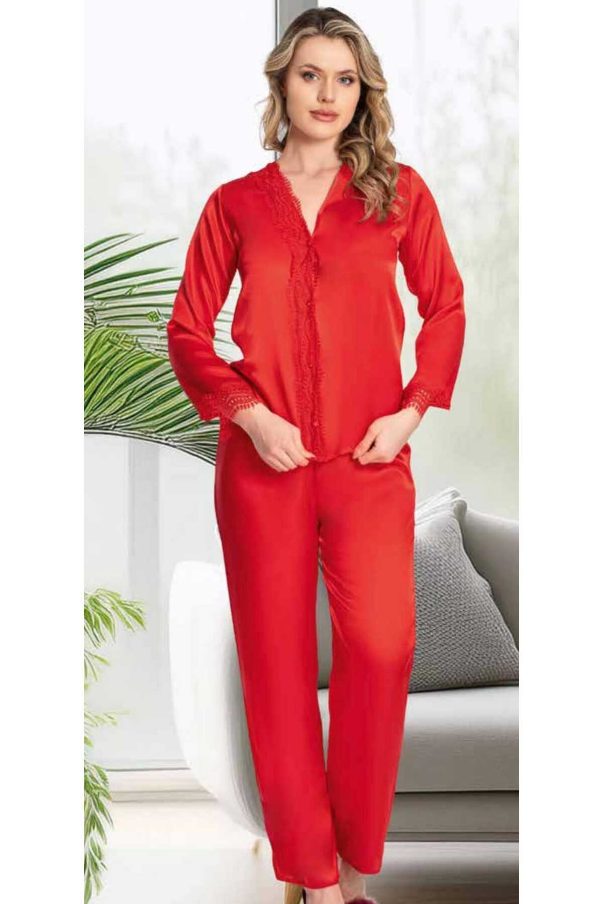 Jeremi Kutulu Çeyizlik Saten Dantelli Altılı Set-355