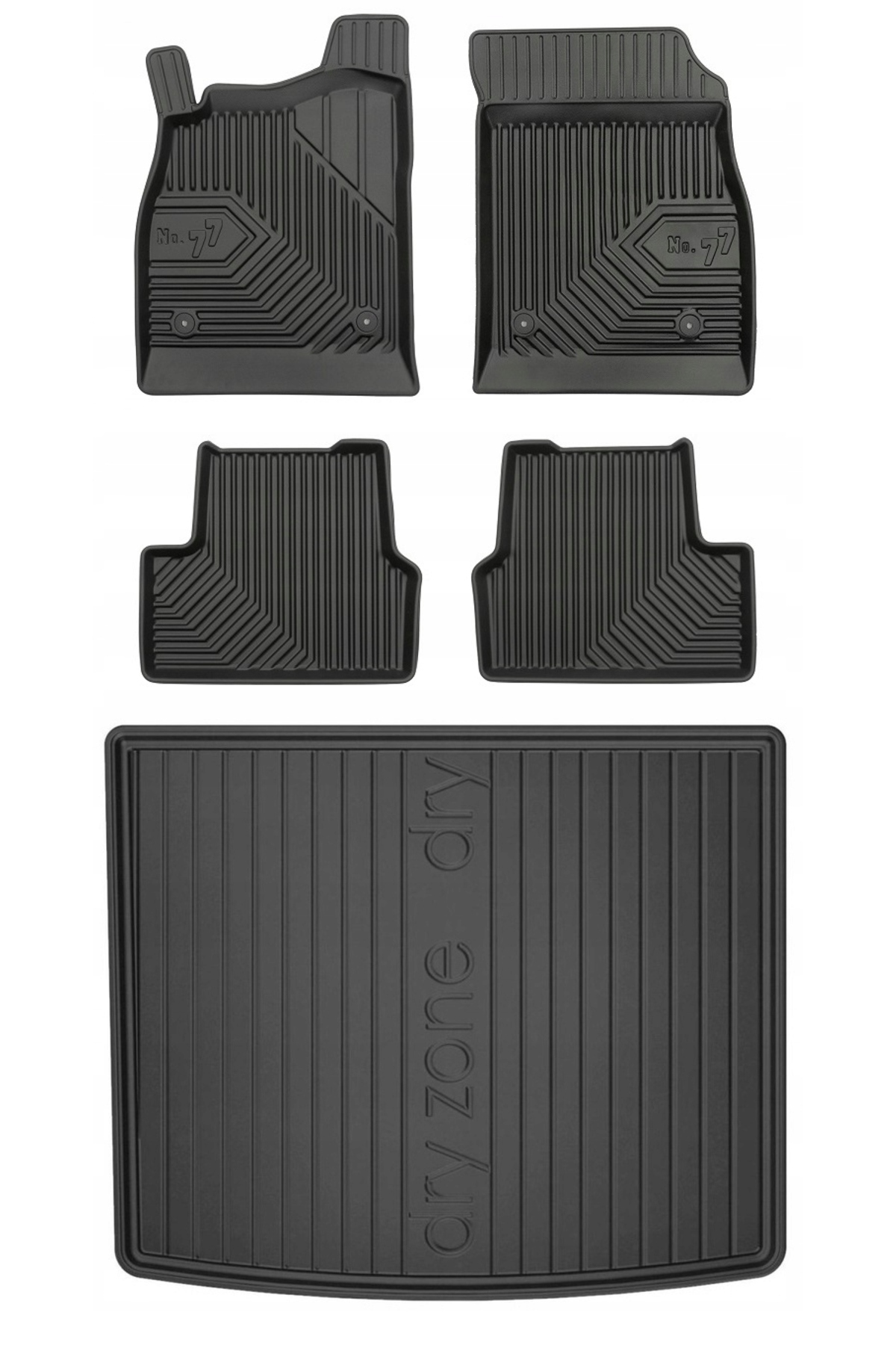 Other Set 77 Covorașe Și Preșuri Din Cauciuc Chevrolet Cruze 1 Hatchback 2008-2016 - One Size