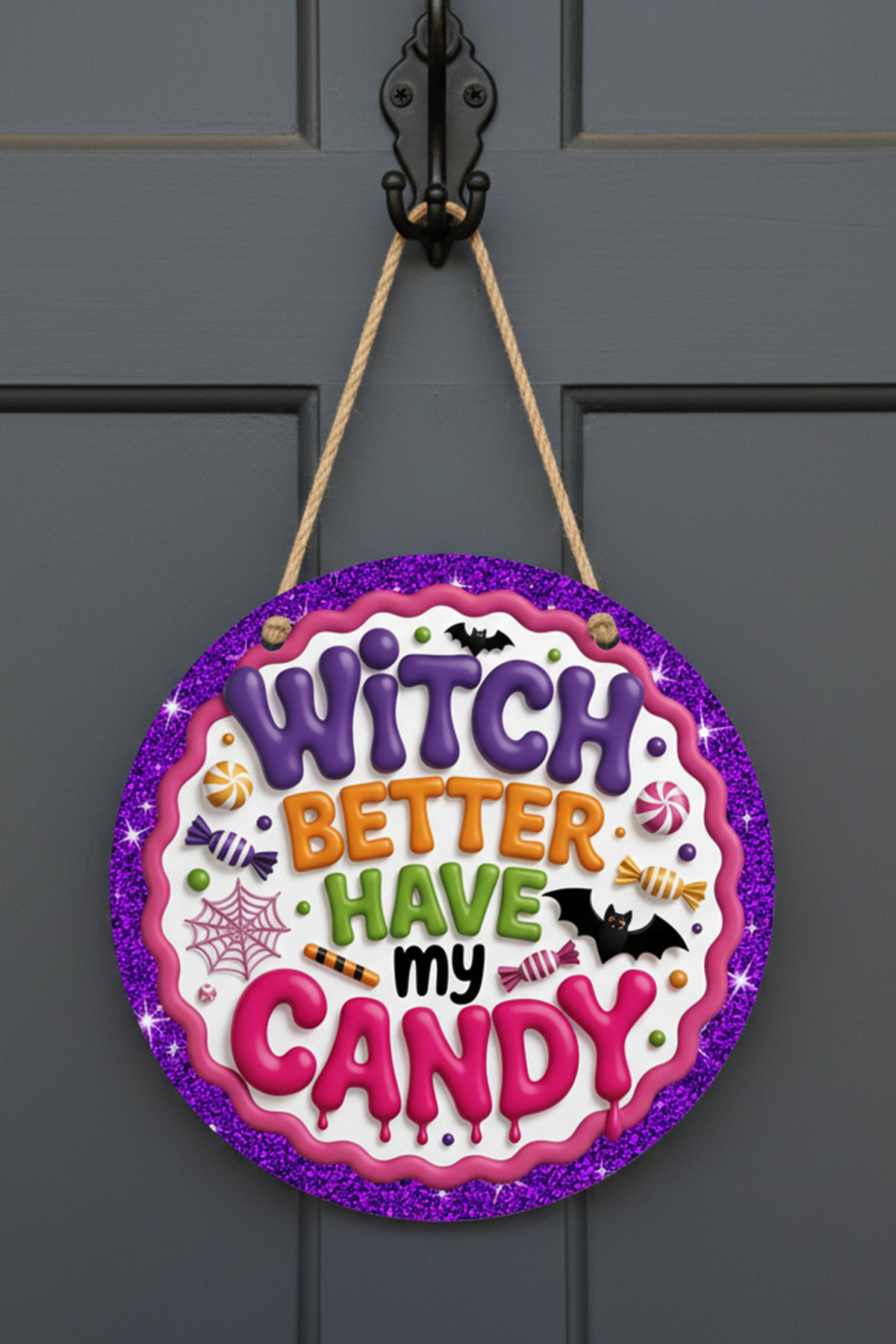 şeker candy temalı kapı süsü 3