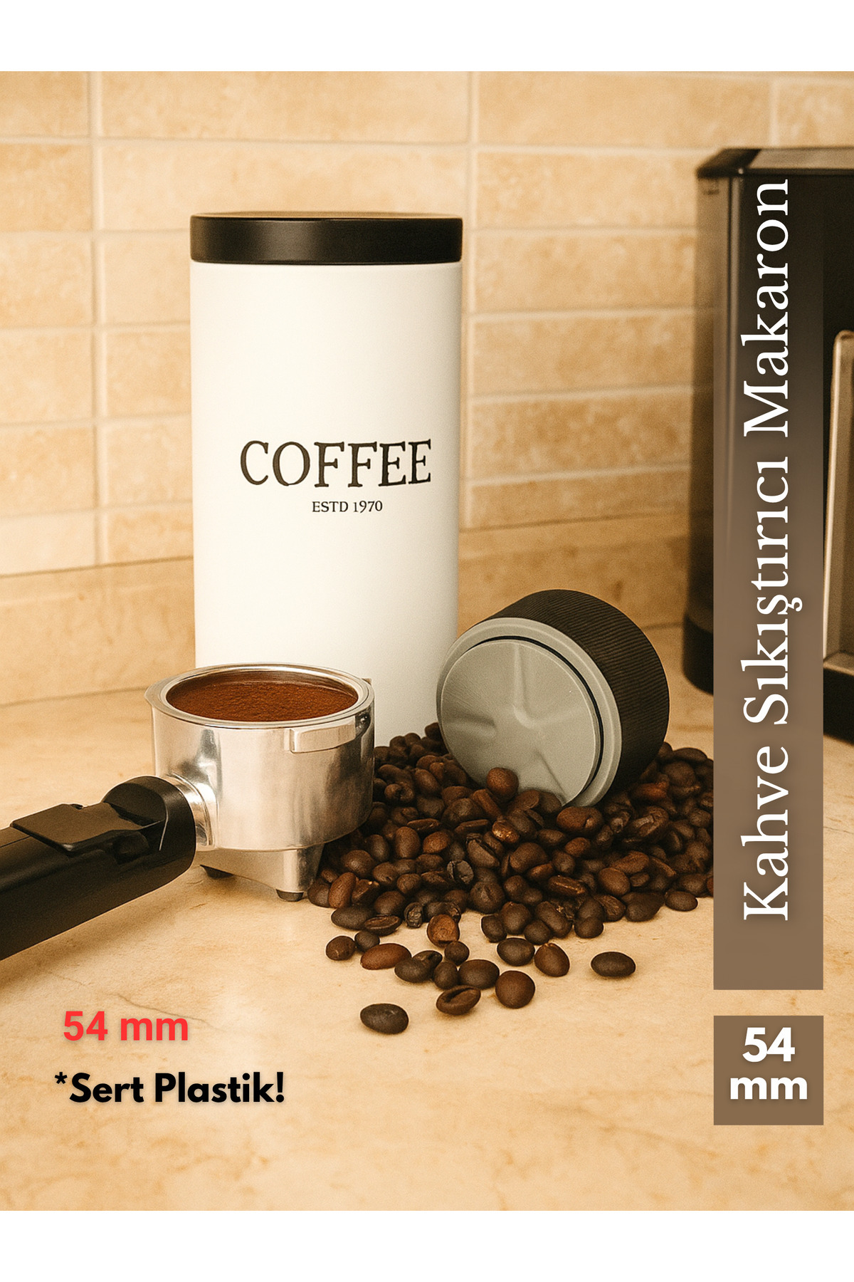 AC BOX Tamper-Makaron Öğütülmüş Kahve Sıkıştırıcı 54mm