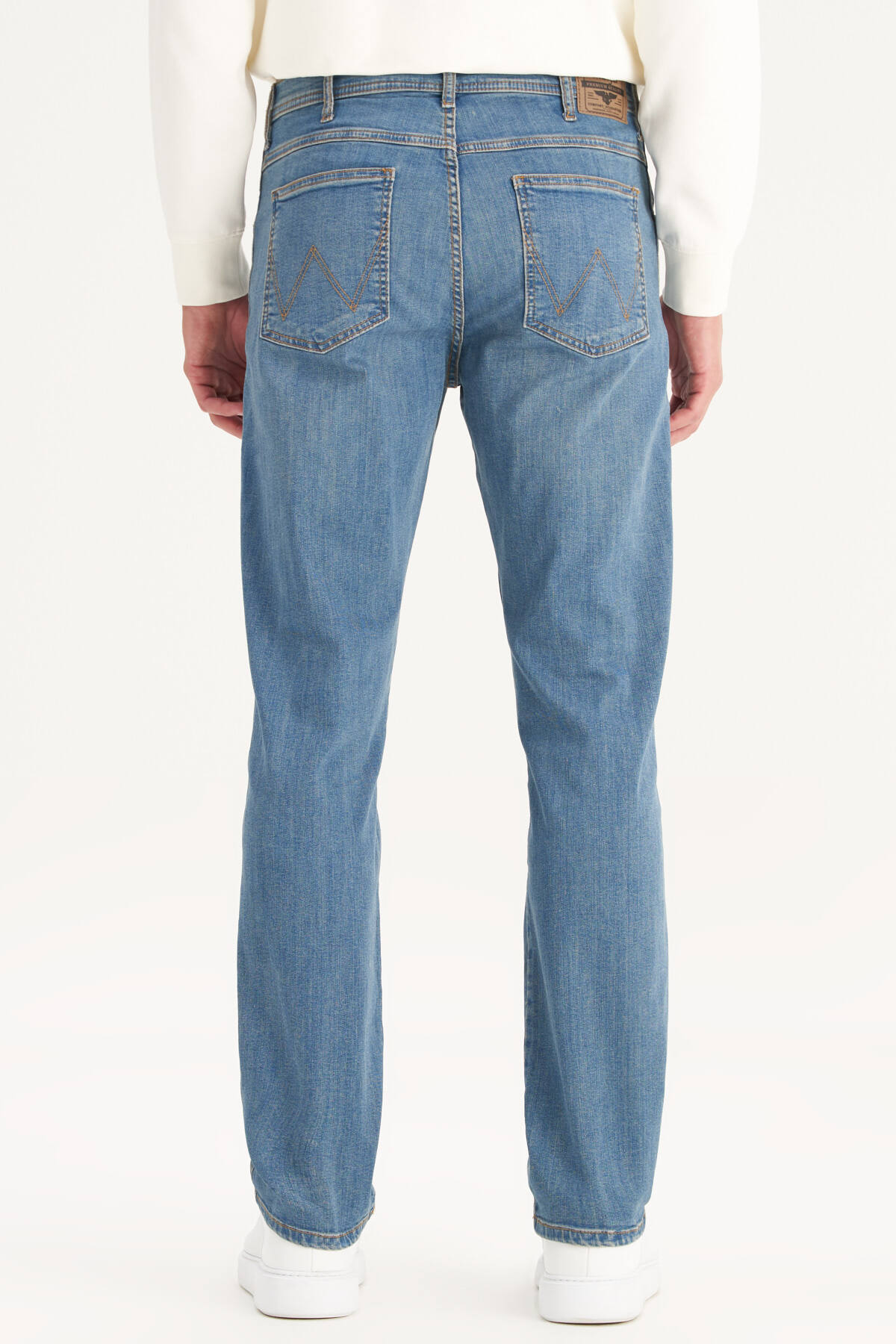 Wrangler  Straight Fit Düz Kesim Normal Bel Arizona Yeşil Pamuklu Esnek Pantolon - Görsel 5