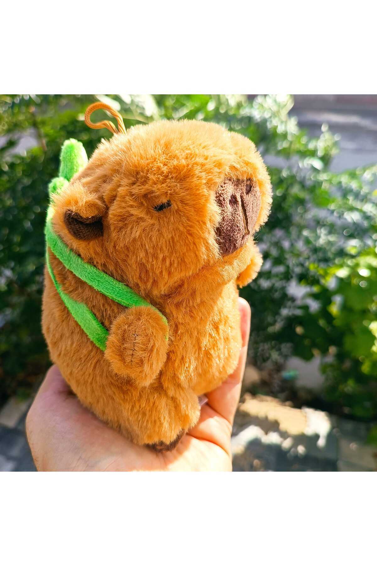 LRS STORE Kapibara Yeşil Sülfat 18 Cm Peluş Oyuncak Kaplumbağa