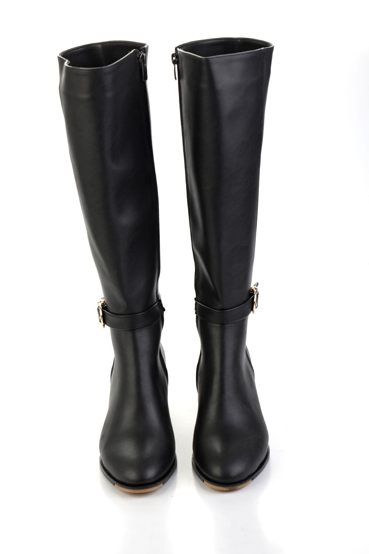 Bambi  Siyah Kadın Çizme K03824255909 - Görsel 4