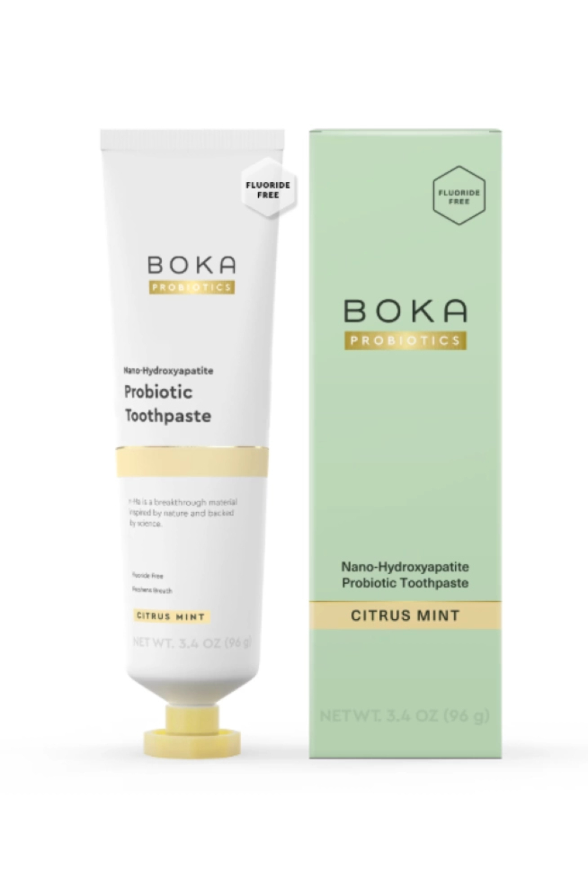 BOKA Probıotıcs Nano -Hydroxyapatite Probıotıcs Toothpaste Cıtrus Mınt ...