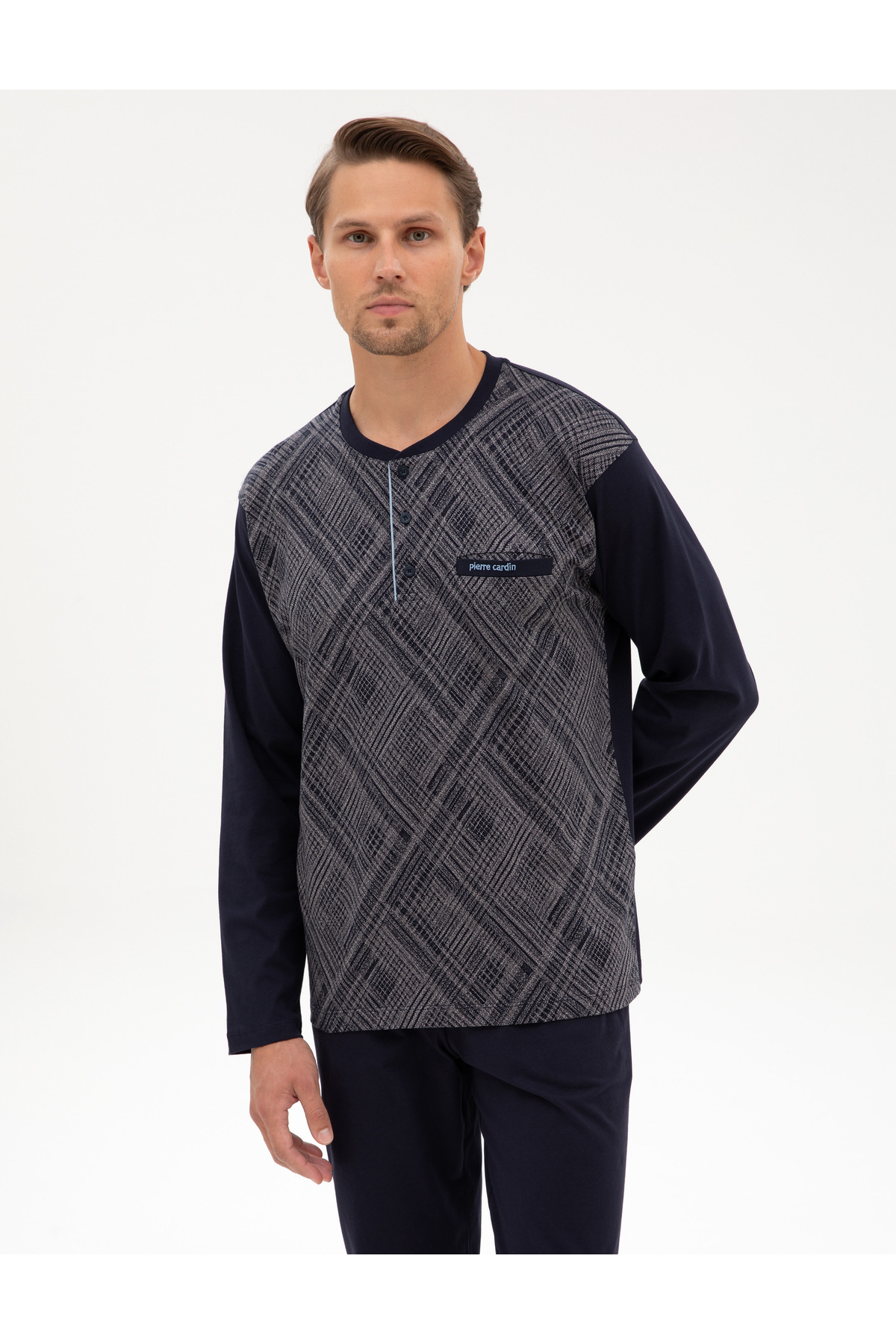 ست پیژامه و لباس خواب مردانه راسته آستین بلند | پیر کاردین Pierre Cardin 50322640 - تصویر 3