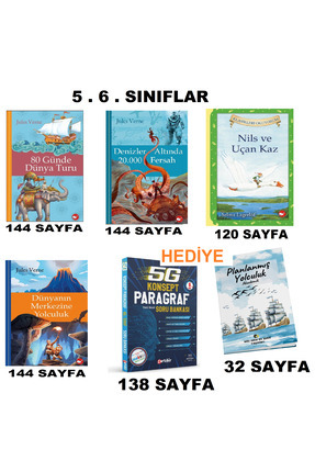 Beyaz Balina Yayınları ORTAOKUL 5. 6. SINIFLAR KLASİKLERİ OKUYORUM OKUMA SETİ...