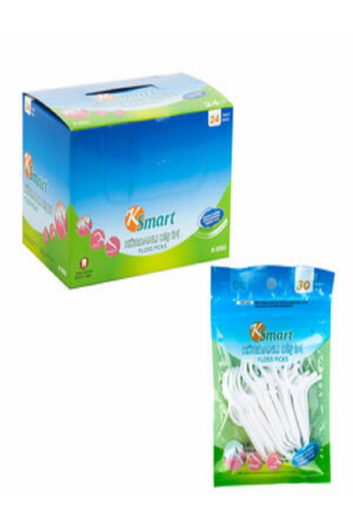 Ksmart Kürdan diş ipi 30 lu 4 paket