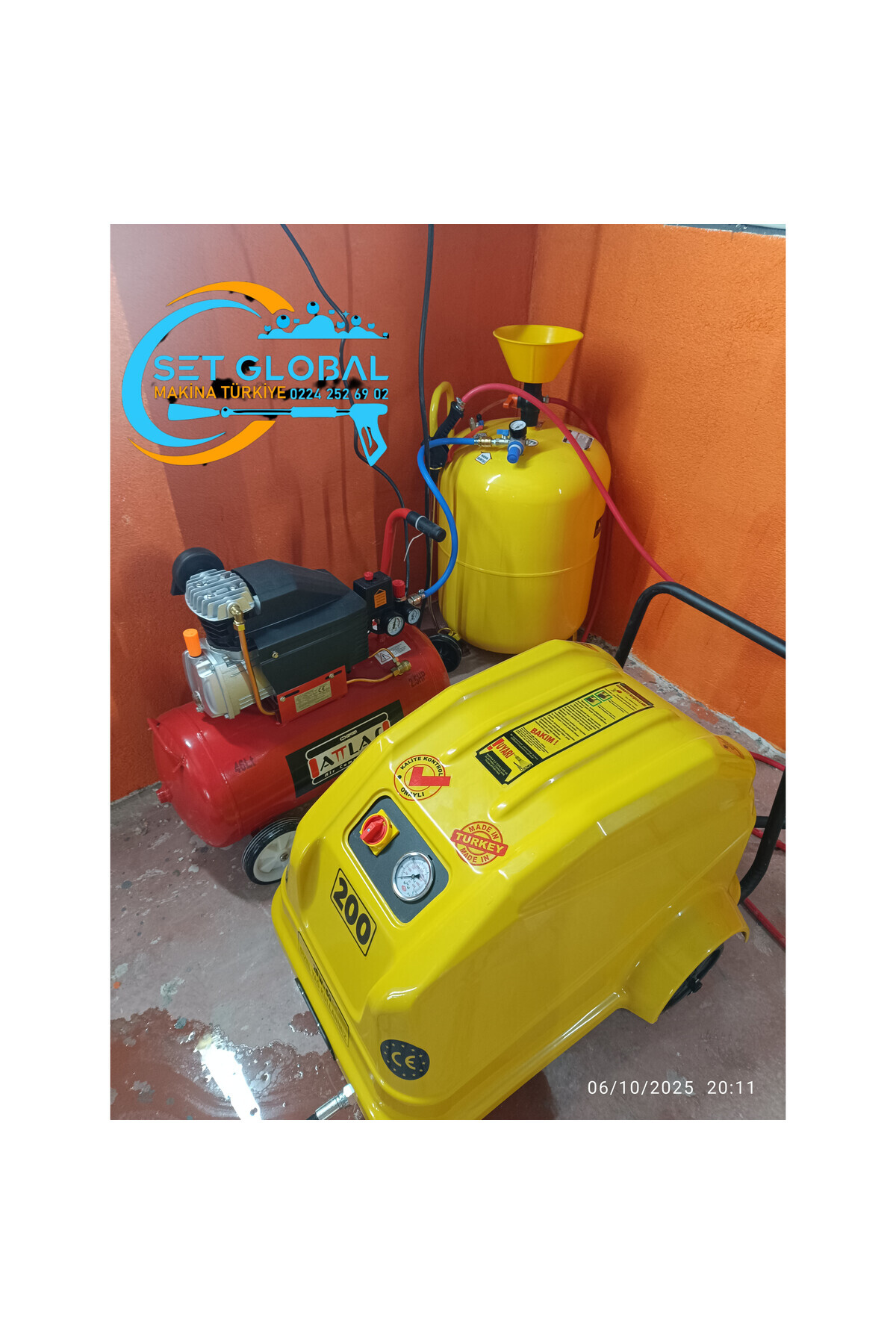 SET- 3 LÜ OTO YIKAMA MAKİNASI SETİ