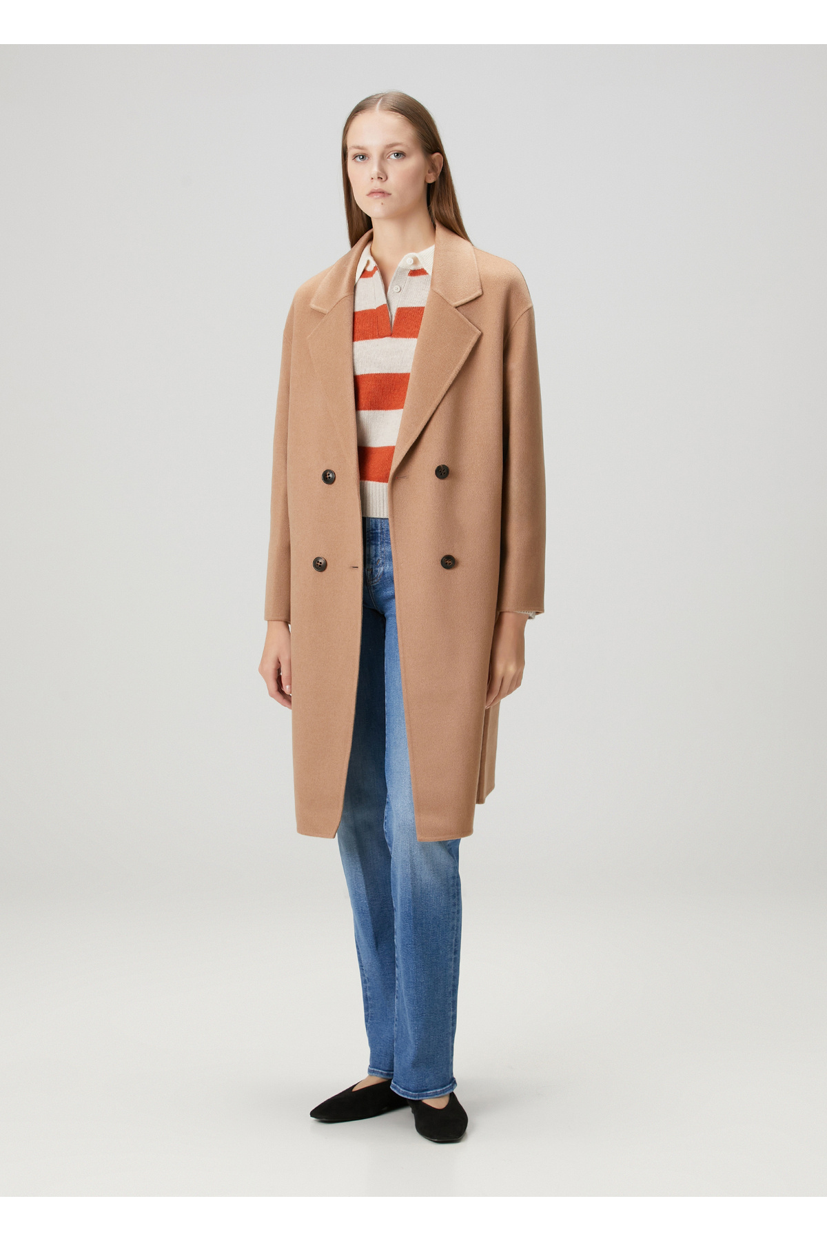 Kujten Kaku Kamel Kaşmir Palto