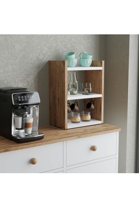 SESA MOBİLYA AKSESUARLARI Ares fincan rafı Mutfak Tezgah Üstü Organizer 3 Raf...