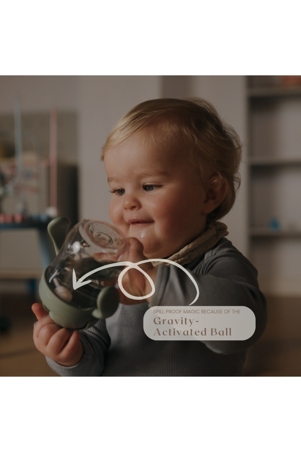 Mininor Tritan Bebek Çocuk Akıllı Alıştırma Bardağı 220 ml - Rose - Sızdırmaz, Akıllı Pipet fotoğrafı 6 (önizleme)