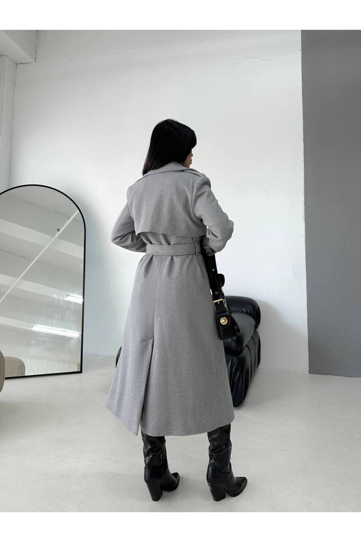 Premium Imported Fabric Cape Coat - Stylish and Warm - Görsel 8