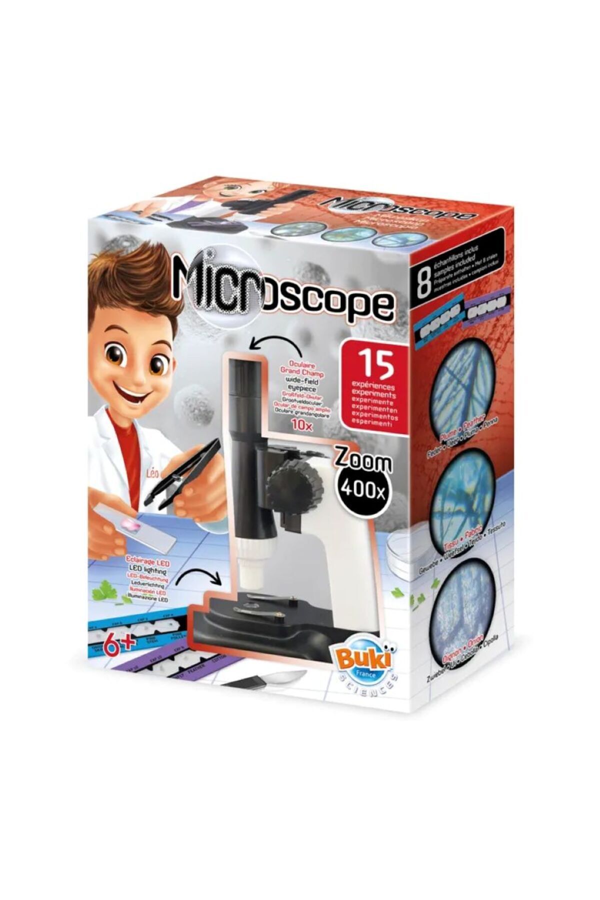 میکروسکوپ با ۱۵ آزمایش