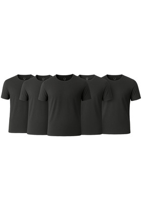 Piano Luce Erkek 5’li Paket T-Shirt – Kısa Kollu Bisiklet Yaka Regular Fit – ...