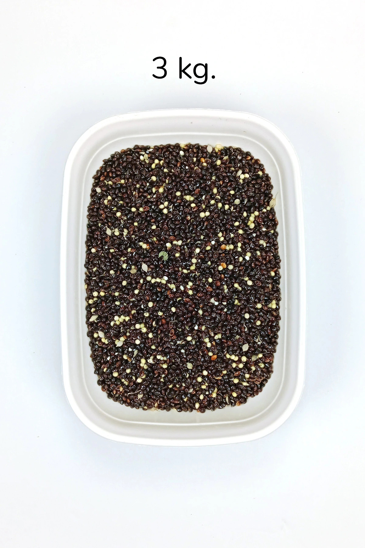 Genel Markalar LitaeTrend Siyah Darı Sade Tozsuz Doğal Taze Kuş Yemi - 3 kg