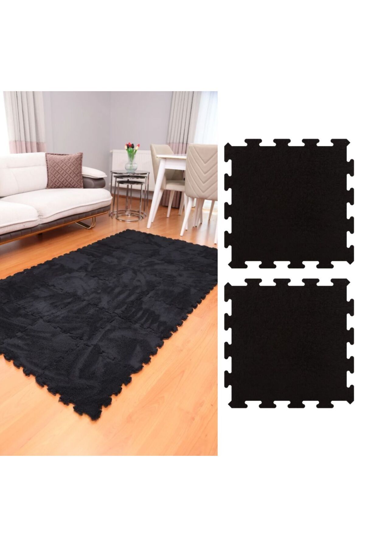Tekstilnet Peluş Kreş Halısı Anaokulu Puzzle Halı Japon Halı