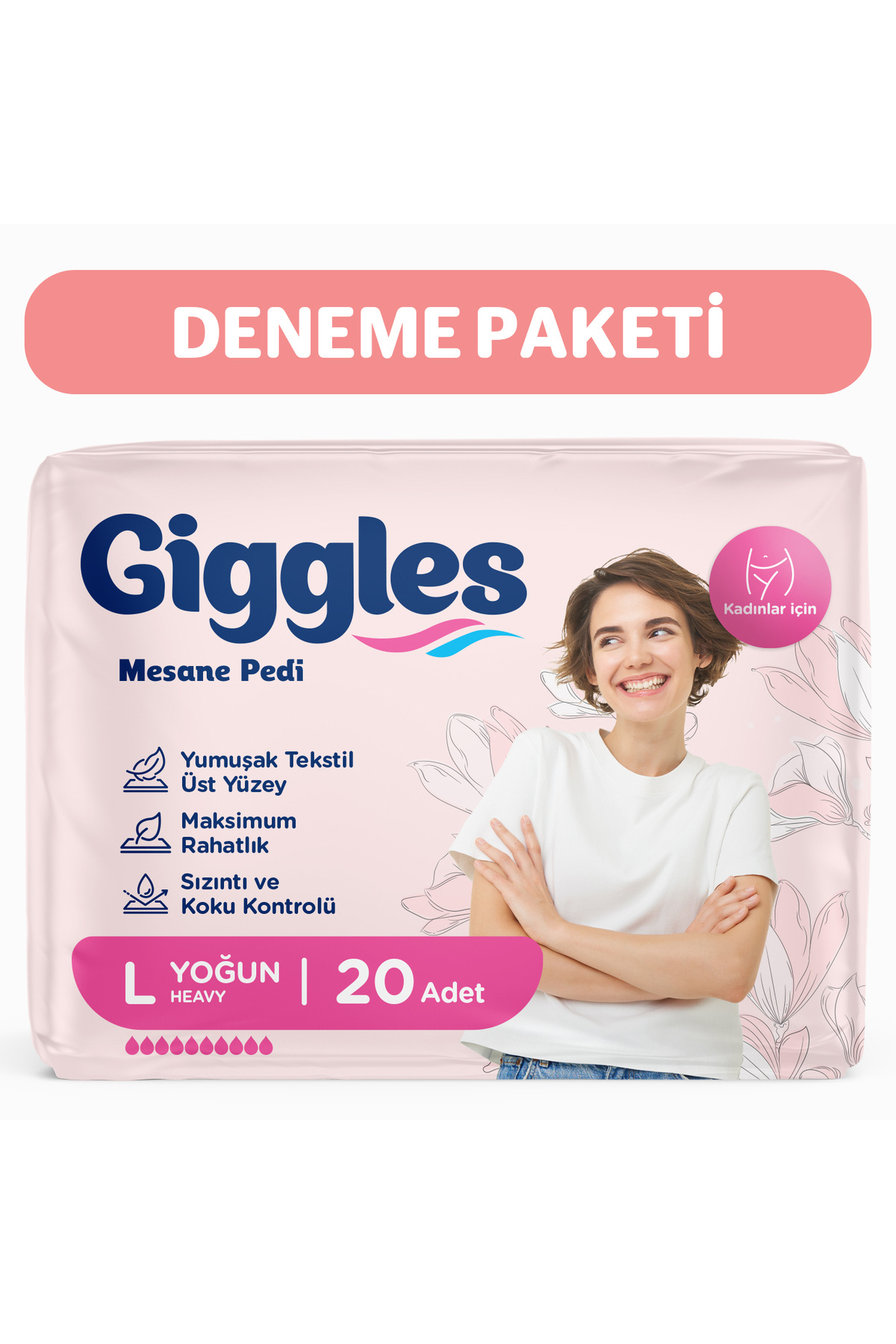 giggles KADIN MESANE PEDI LARGE 20'LI (1X20X6)