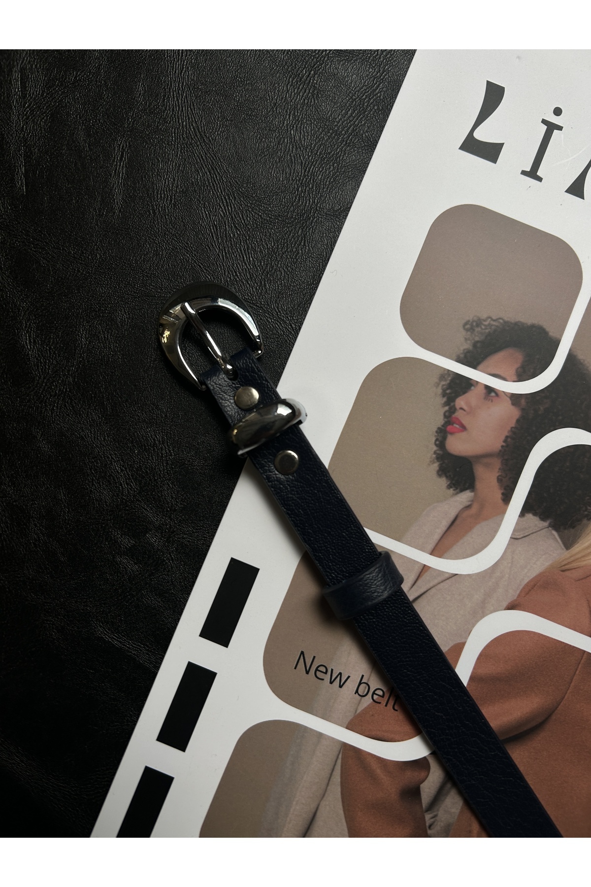 LİA KEMER  Takım Tokalı Klasik Gümüş Model Kadın Kemer Bel Kemeri Ceket Kemeri Elbise Kemeri Pantolon Kemeri - Görsel 4