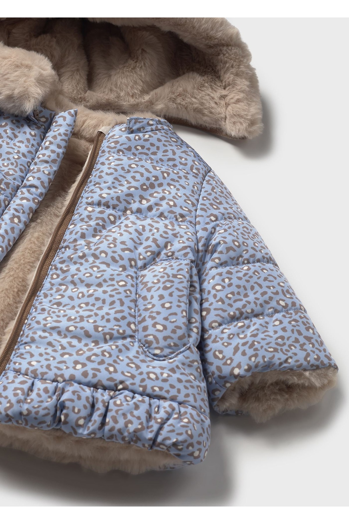 Mayoral Kız Bebek Çift Taraflı Peluş Mont 2404 fotoğrafı 3 (önizleme)