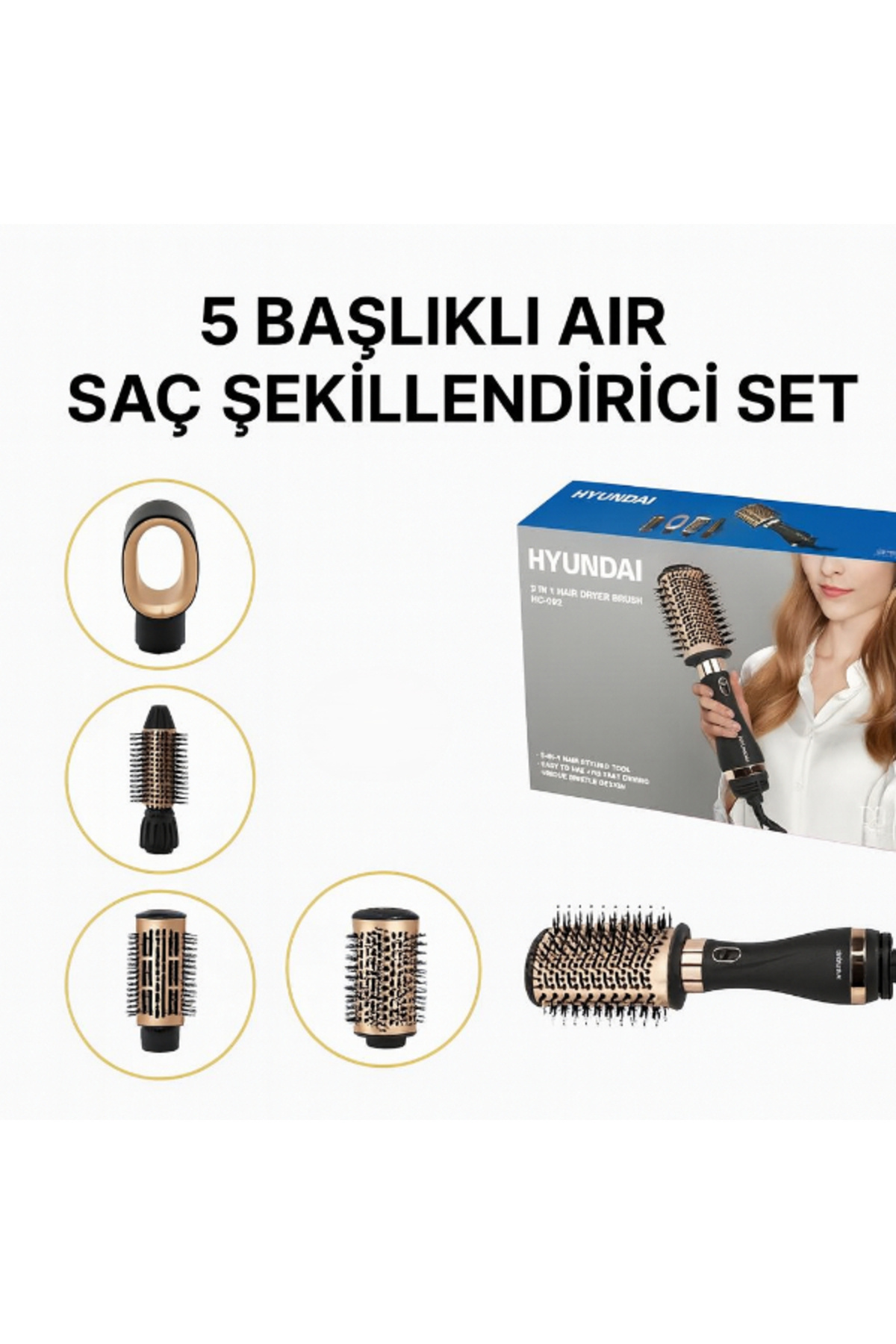 urfakent bilişim ve medya danışmanlık 5 Başlıklı Air Saç Şekillendirici Set