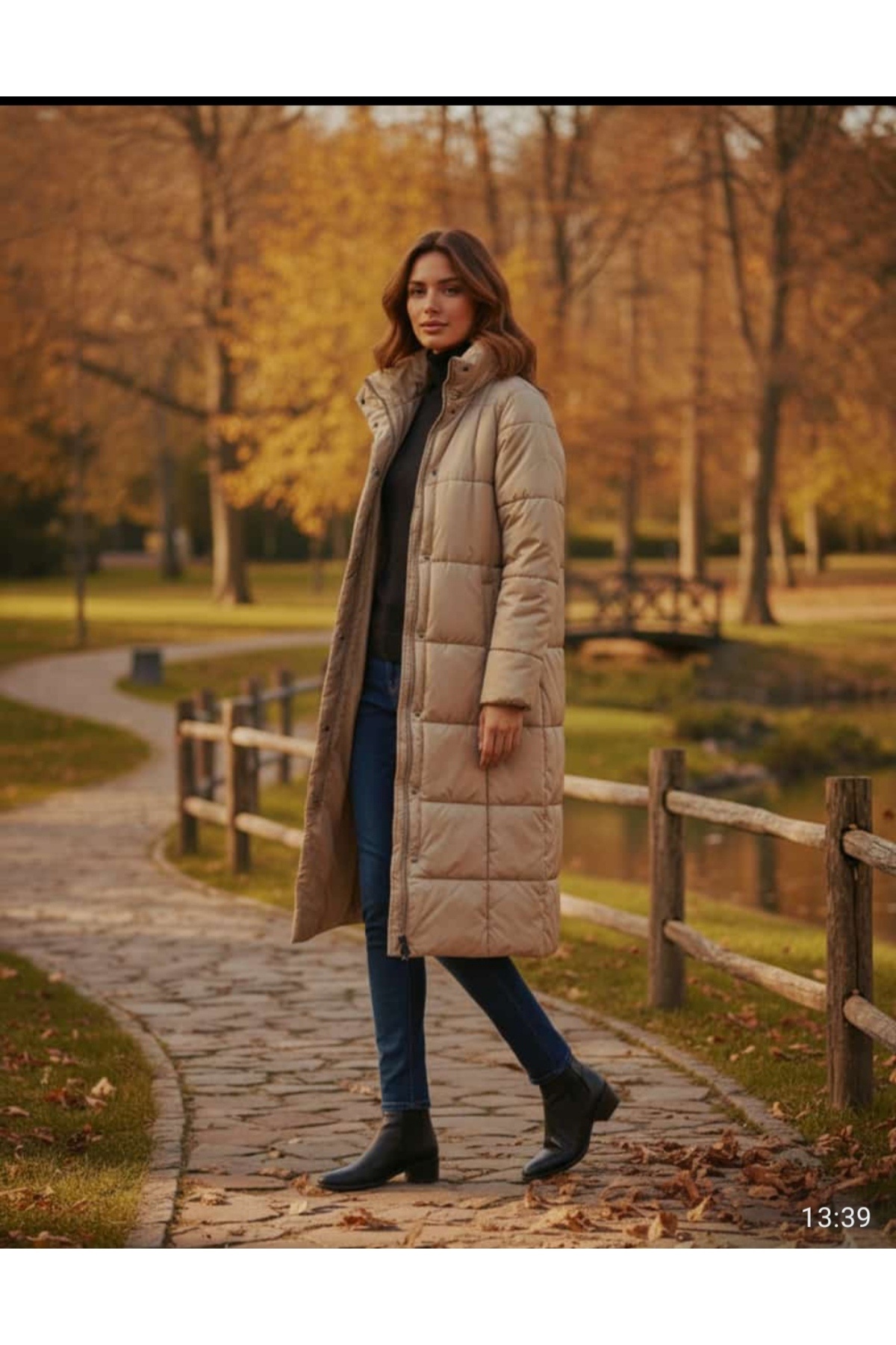 MAXLEVEL MODA DİK YAKA BÜYÜK BEDEN KADIN ŞİŞME MONT