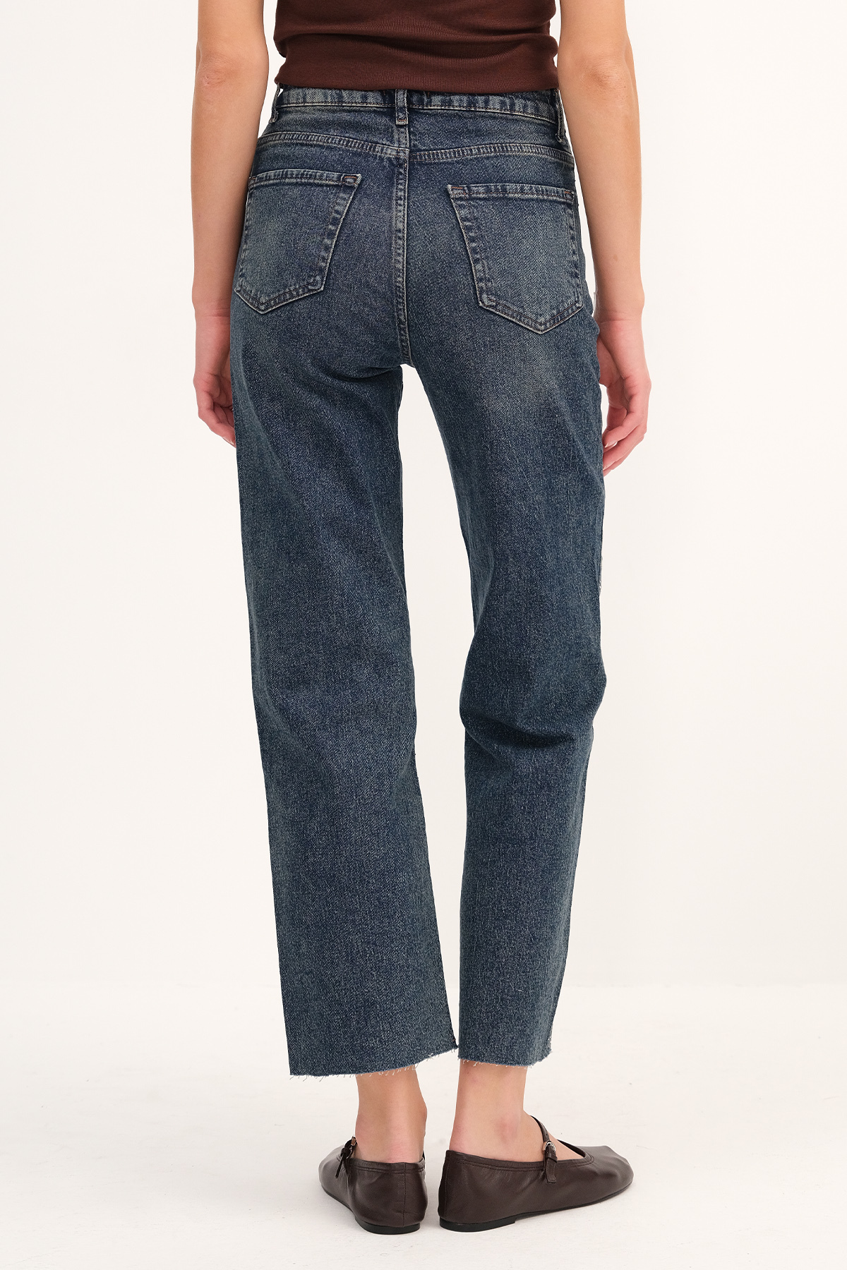 Addax  Taşlı Jean Pantolon PN247 - Görsel 5