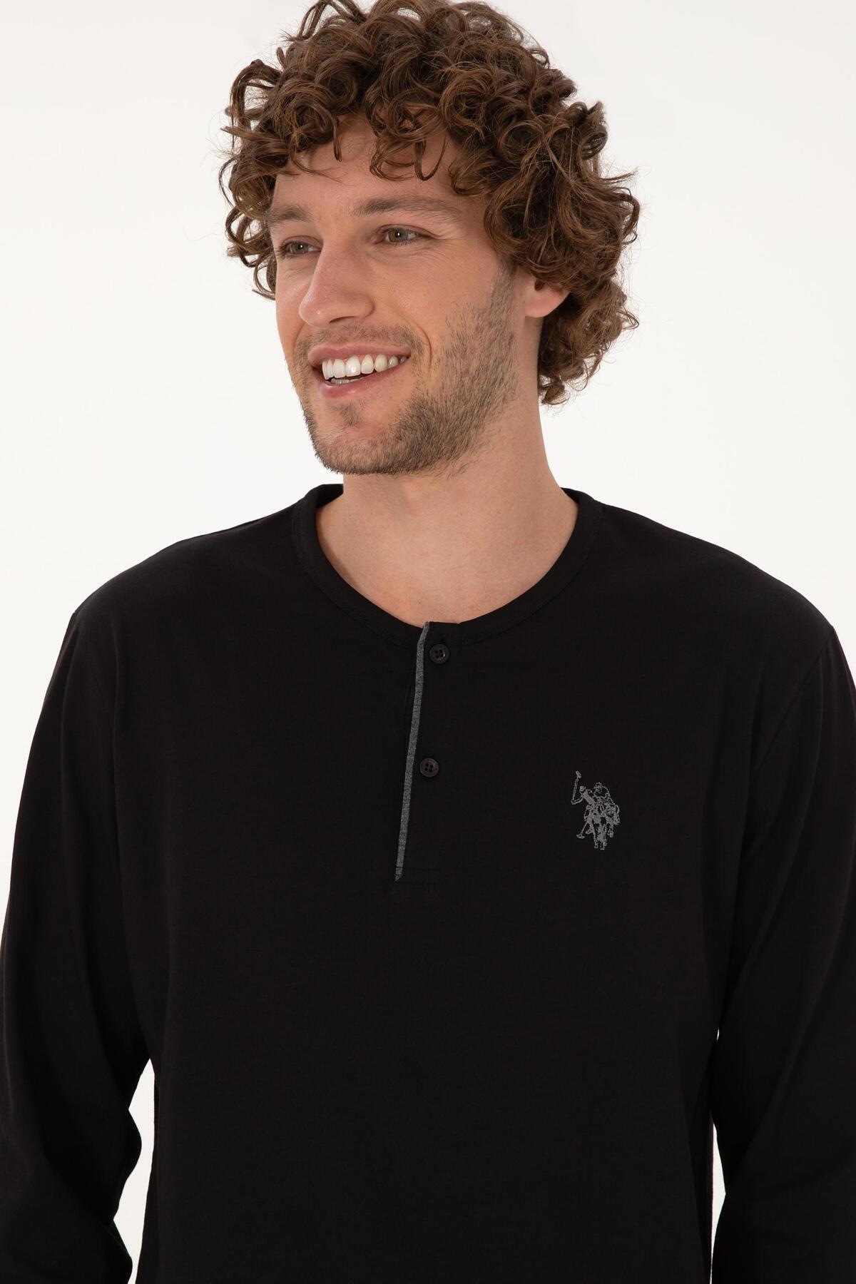 ست پیژامه و لباس خواب مردانه یقه گرد | یو اس پولو U.S. Polo Assn. USPOLO18971EKPT TR - تصویر 2