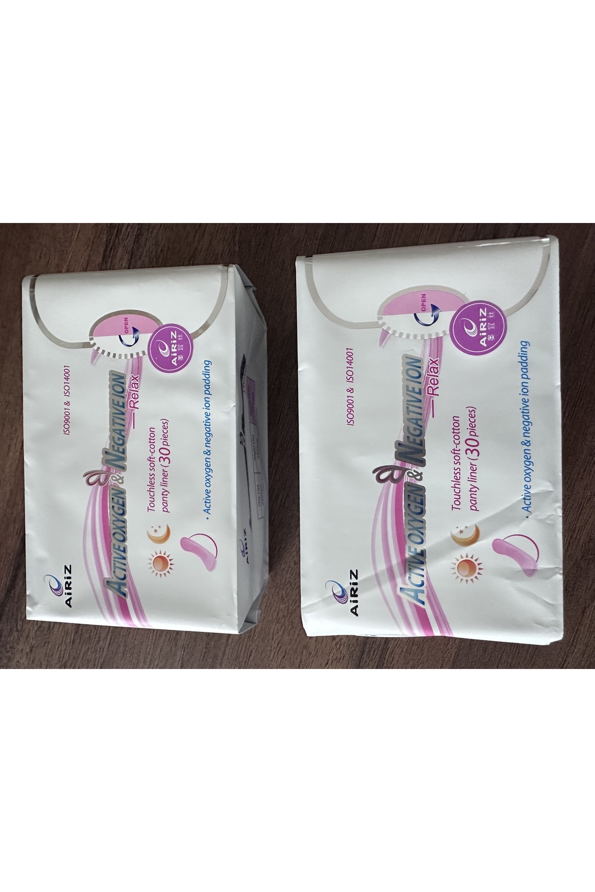 Tiens Airiz Hijyenik Ped – Günlük 2’li Paket, Toplam 60 Adet Bambu & Organik Pamuk”