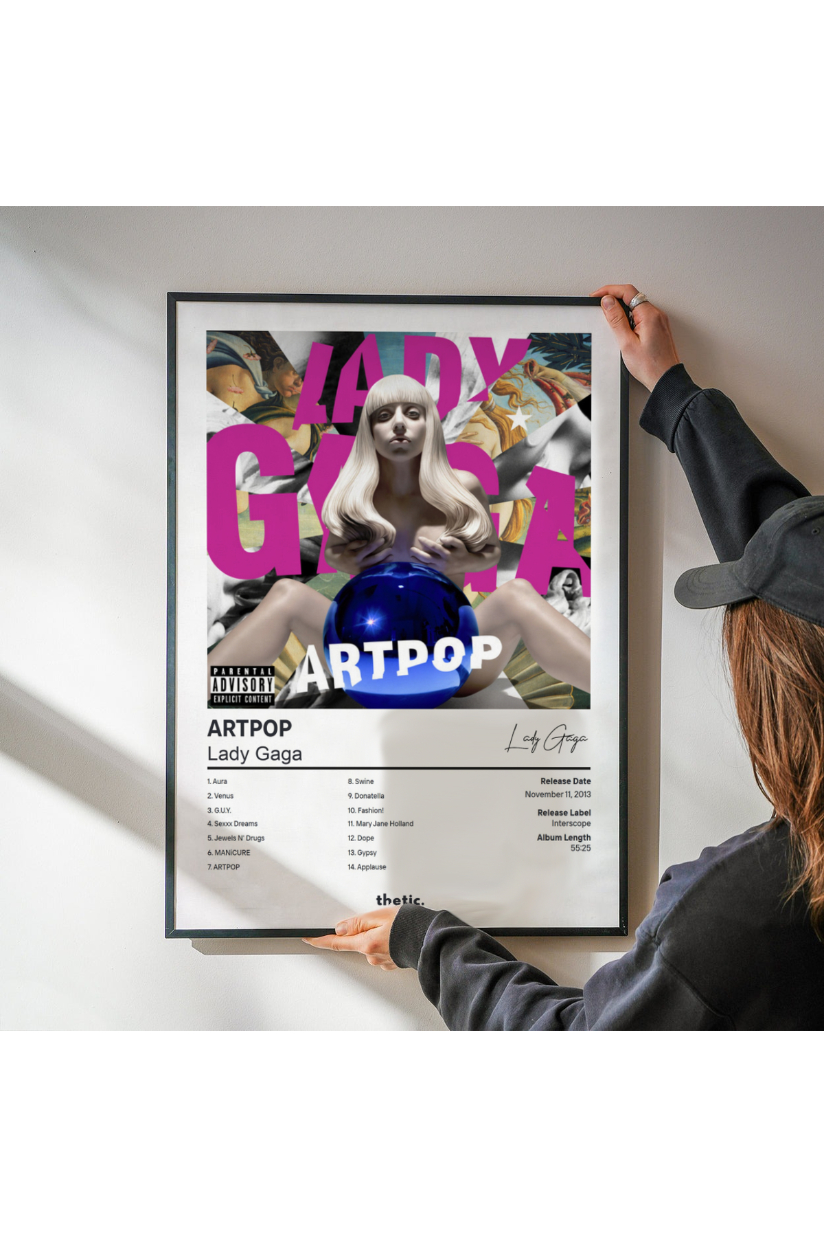Thetic Lady Gaga - ARTPOP Albüm Koleksiyonu PREMIUM Spotify Poster