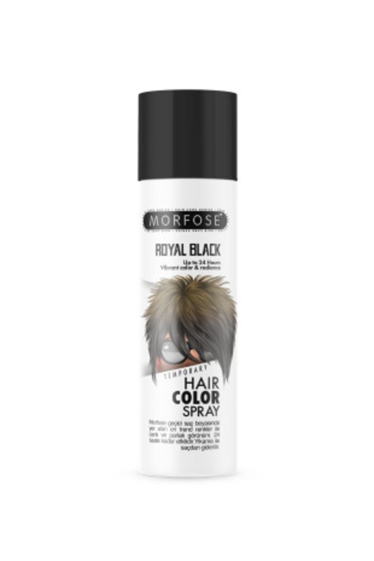 Morfose Mech 24 Saate Kadar Etkili Siyah Renkli Saç Spreyi Royal Black 150 ml — TYCABE7A068DFC5B8B575AB00