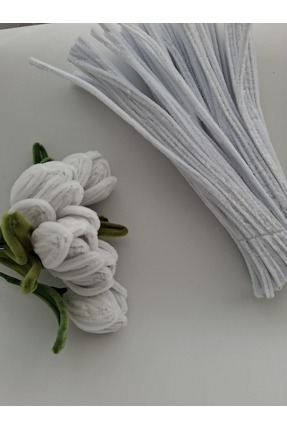 İ&G Çiçek ve Hobi evi 50 Adet Şönil Tel, Çiçek Yapımına Uygun Yoğun Tüylü Tel...