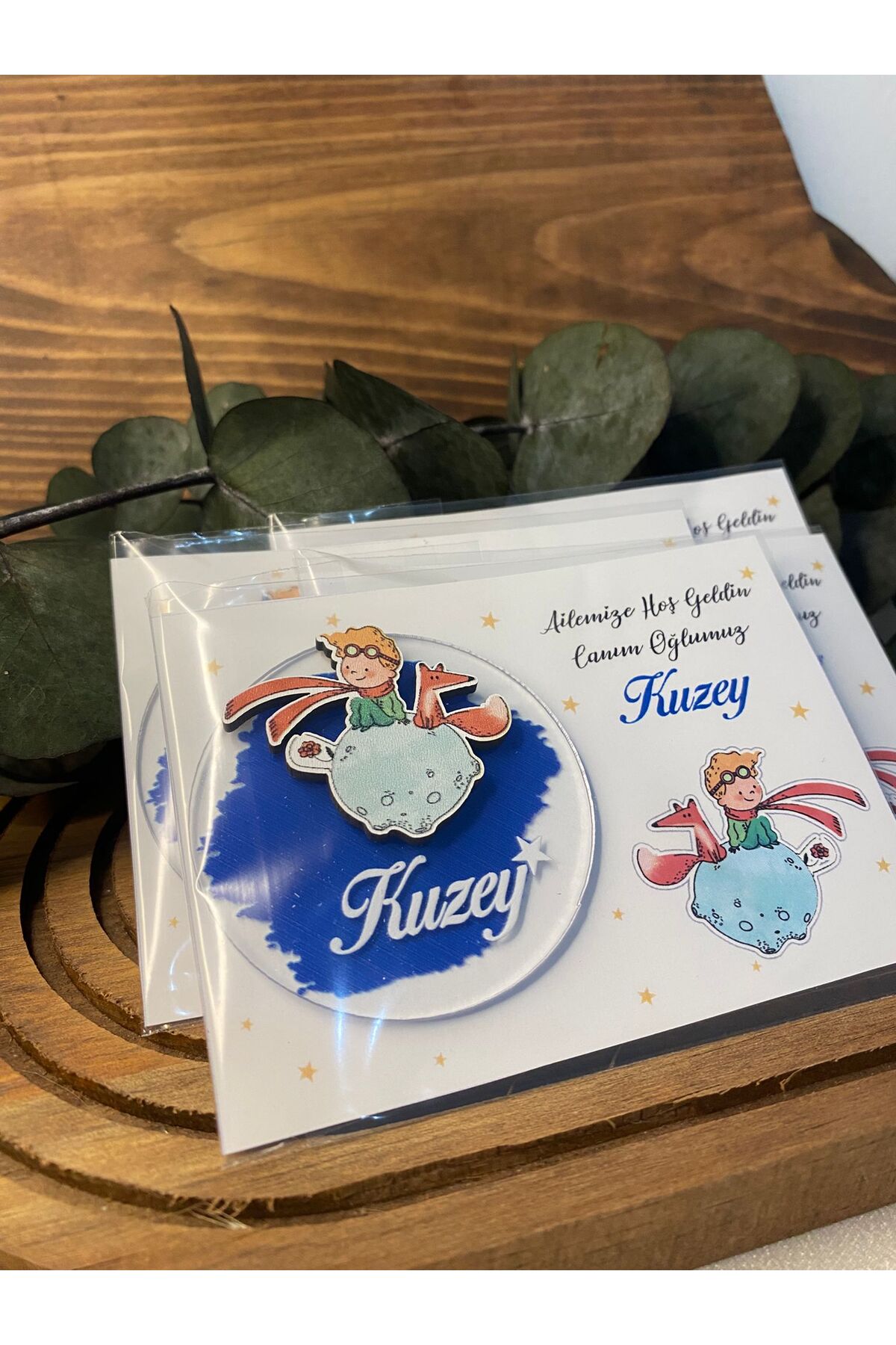 Gizem Graphic Küçük Prens Temalı Erkek Bebek Pleksi Magnet 20'li Paket fotoğrafı 6 (önizleme)