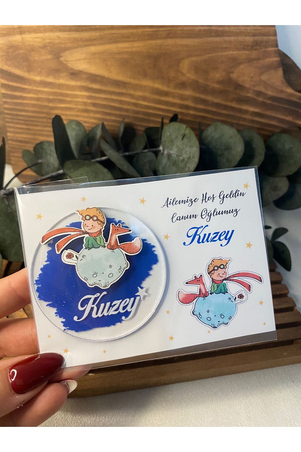 Gizem Graphic Küçük Prens Temalı Erkek Bebek Pleksi Magnet 20'li Paket fotoğrafı 4 (önizleme)