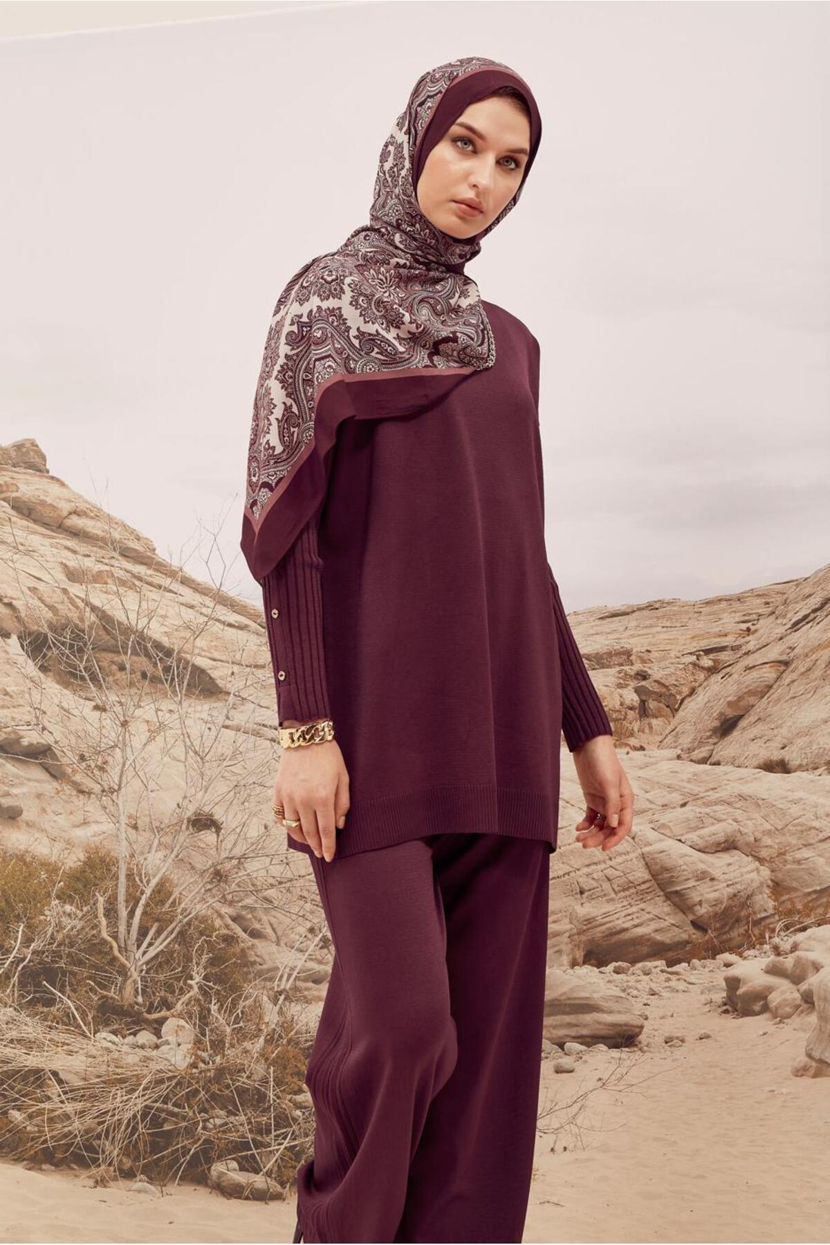 آلوینا تونیک بافتنی دکمهدار طرحدار کد ۴۵۸۵۳ آلوینا تونیک بافتنی دکمهدار طرحدار کد ۴۵۸۵۳