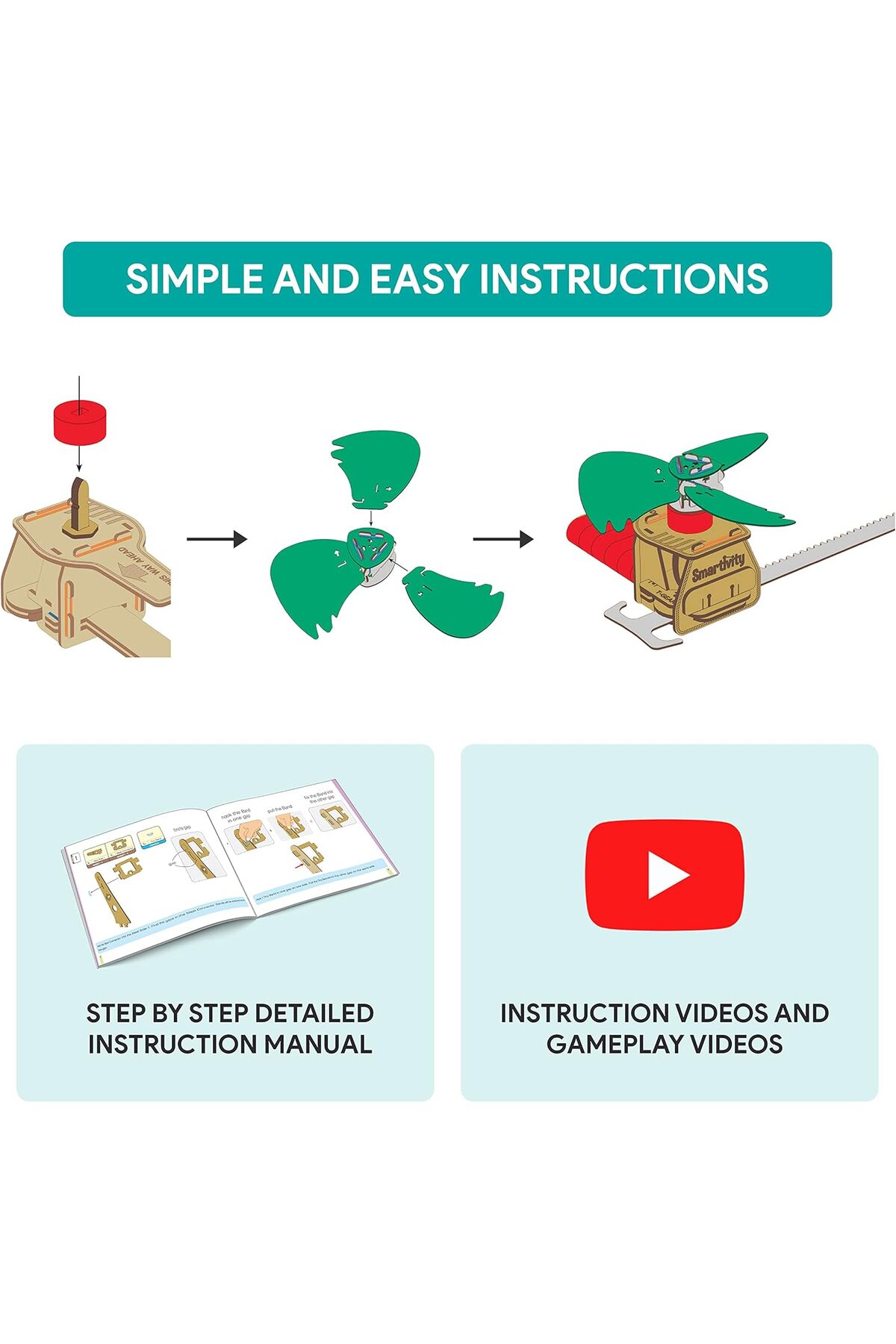 ماکت آموزشی STEM پرندهی پروانهای، اسباببازی سرگرمکننده DIY، فعالیت مبتنی بر ساخت