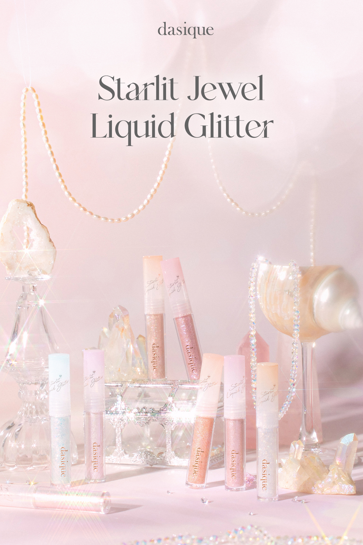 İnci Işıltılı Likit Glitter Starlit Jewel Liquid Glitter (#04 Rose Quartz) — صورتی 111644 — تصویر 9 از 9