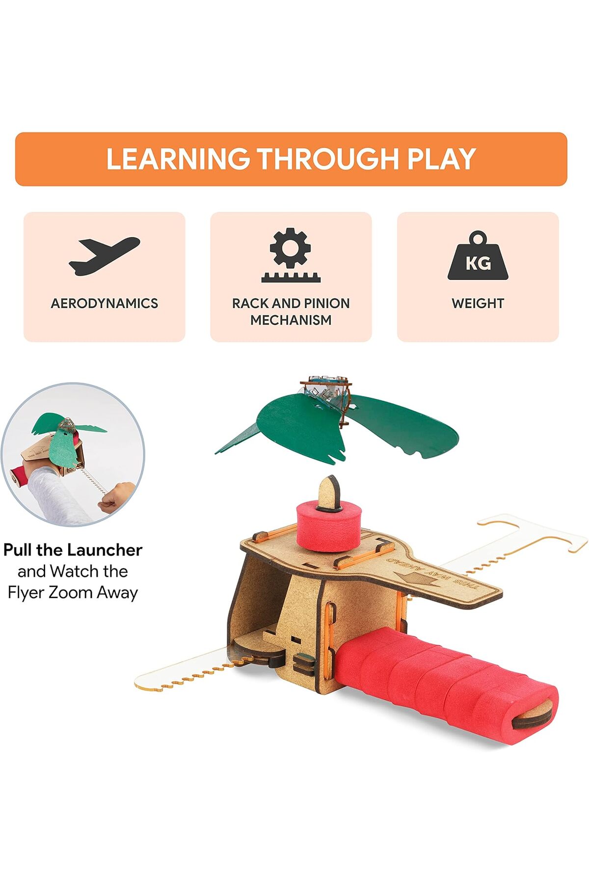 ماکت آموزشی STEM پرندهی پروانهای، اسباببازی سرگرمکننده DIY، فعالیت مبتنی بر ساخت