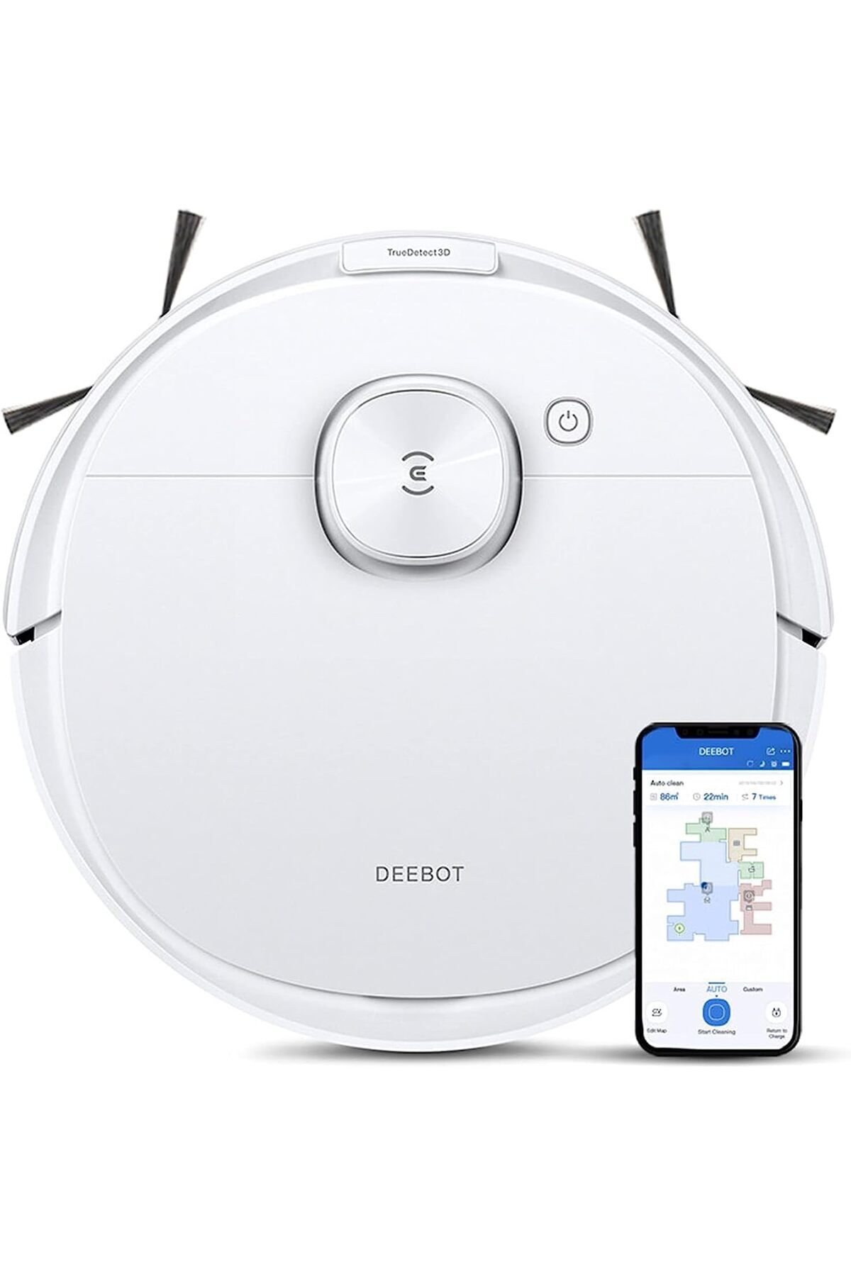 STOREMAX modaflux Deebot N10 Beyaz Süpürge ve Paspas 4300 Pa Emiş Gücü polynova 395519