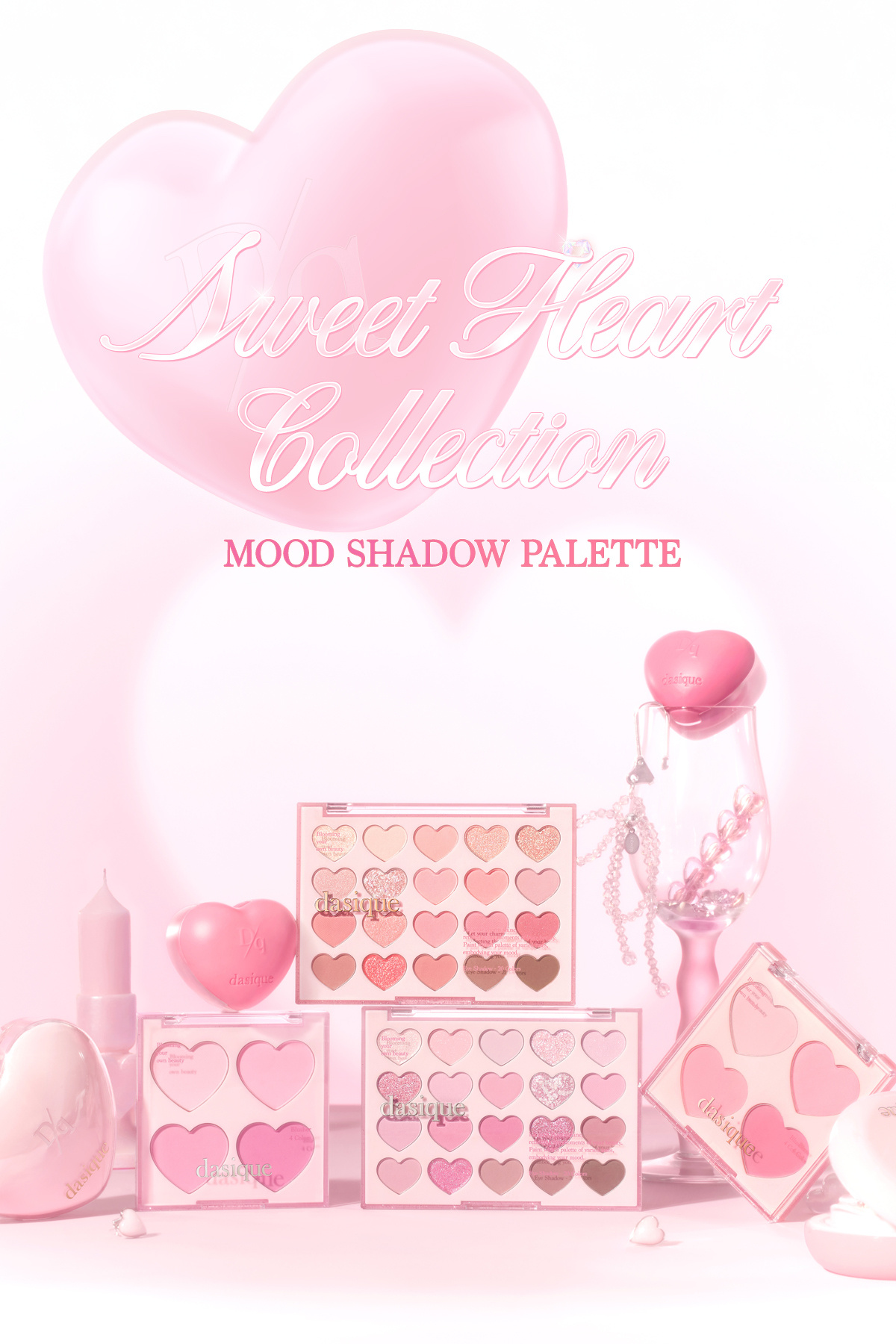 Mat ve Işıltılı Tonlardan Oluşan 20 Renkli Far Paleti Mood Shadow Palette (06 Sweet Heart) — صورتی 111646 — تصویر 9 از 9