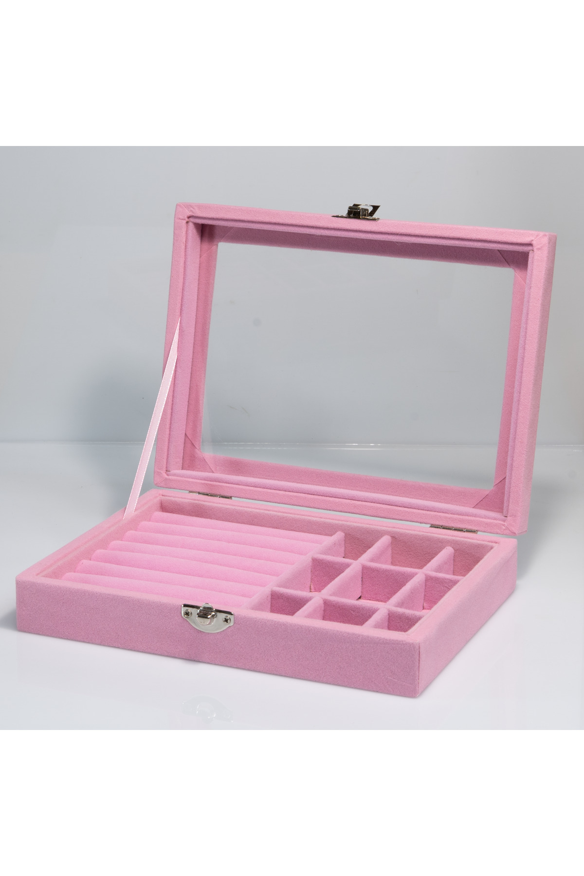 Drawer Organizer/Jewelry Organizer with Glass Lid