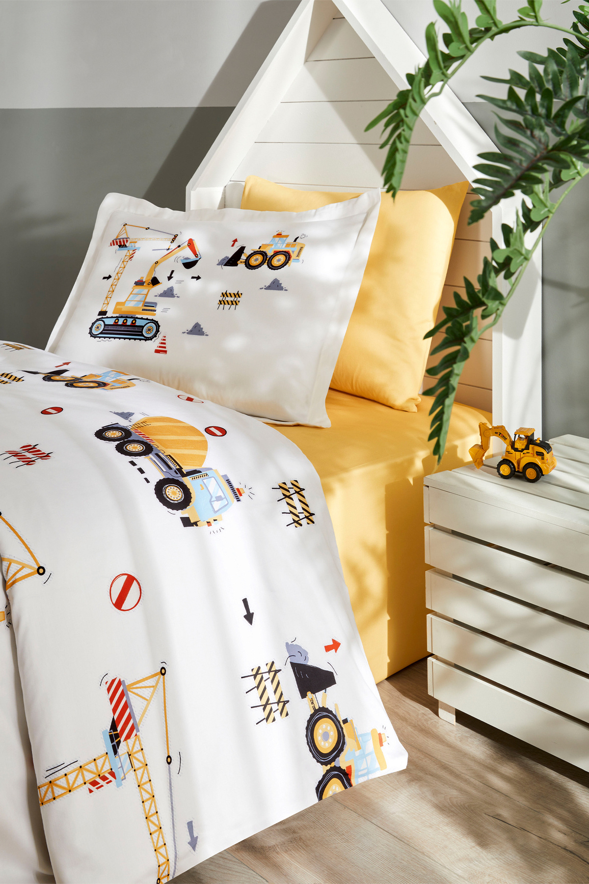 Özdilek Builder Tek Kişilik Lastikli Çarşaf Nevresim Takımı fotoğrafı 5 (önizleme)