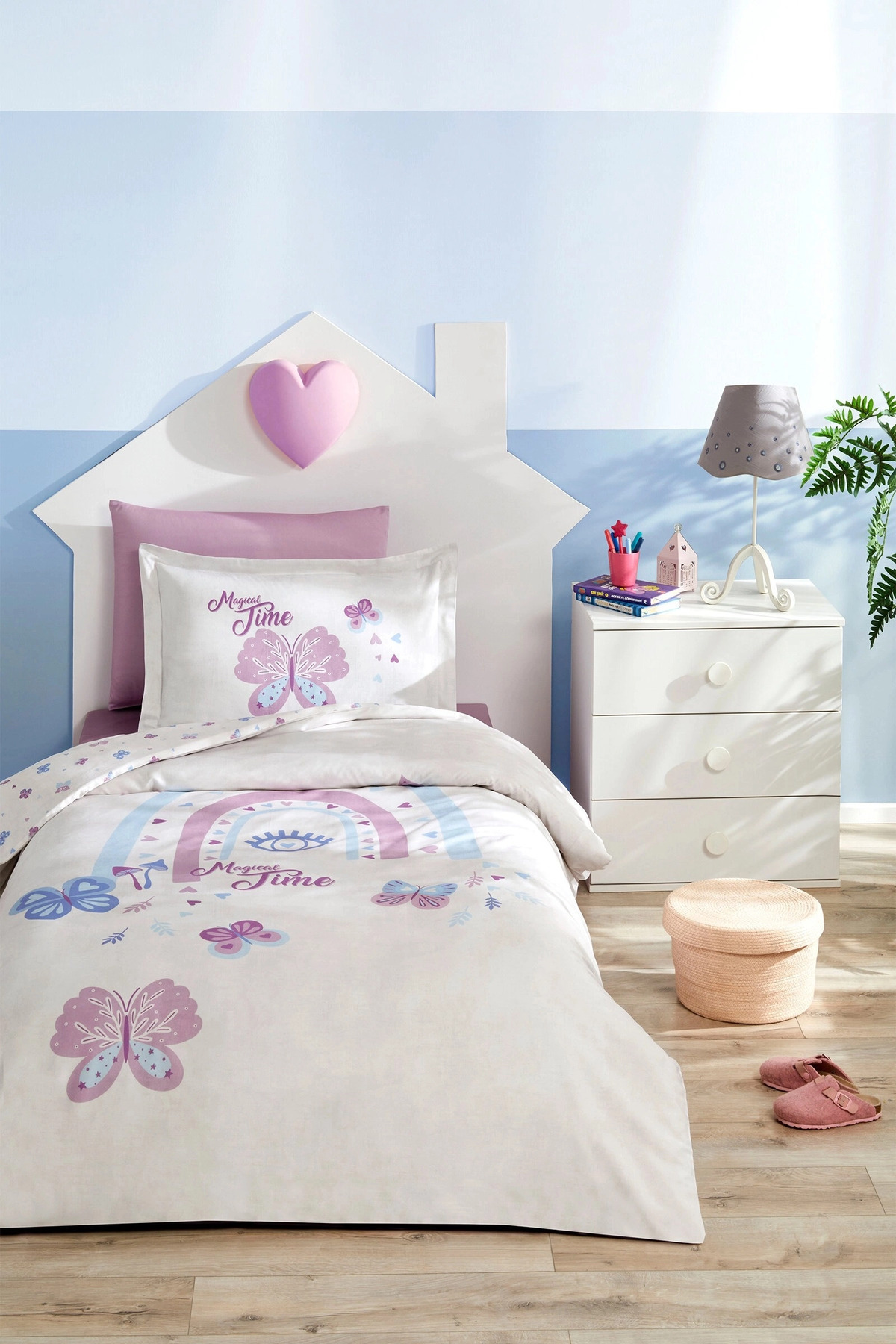 Özdilek Magical Time Tek Kişilik Lastikli Çarşaf Nevresim Takımı fotoğrafı 2 (önizleme)