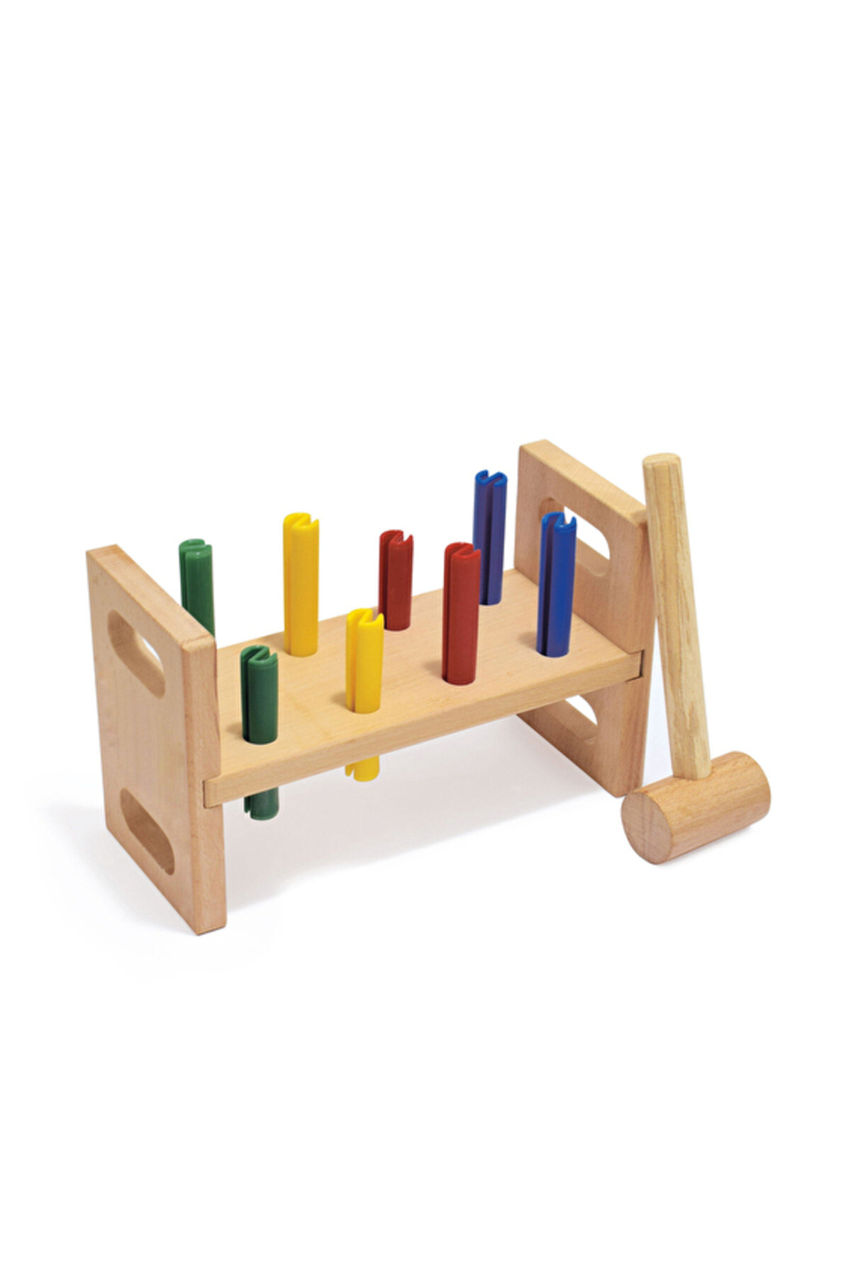 PARİLES 3 ADET Bee Smart Doğal Ahşap Renkli Çak Çak Oyunu