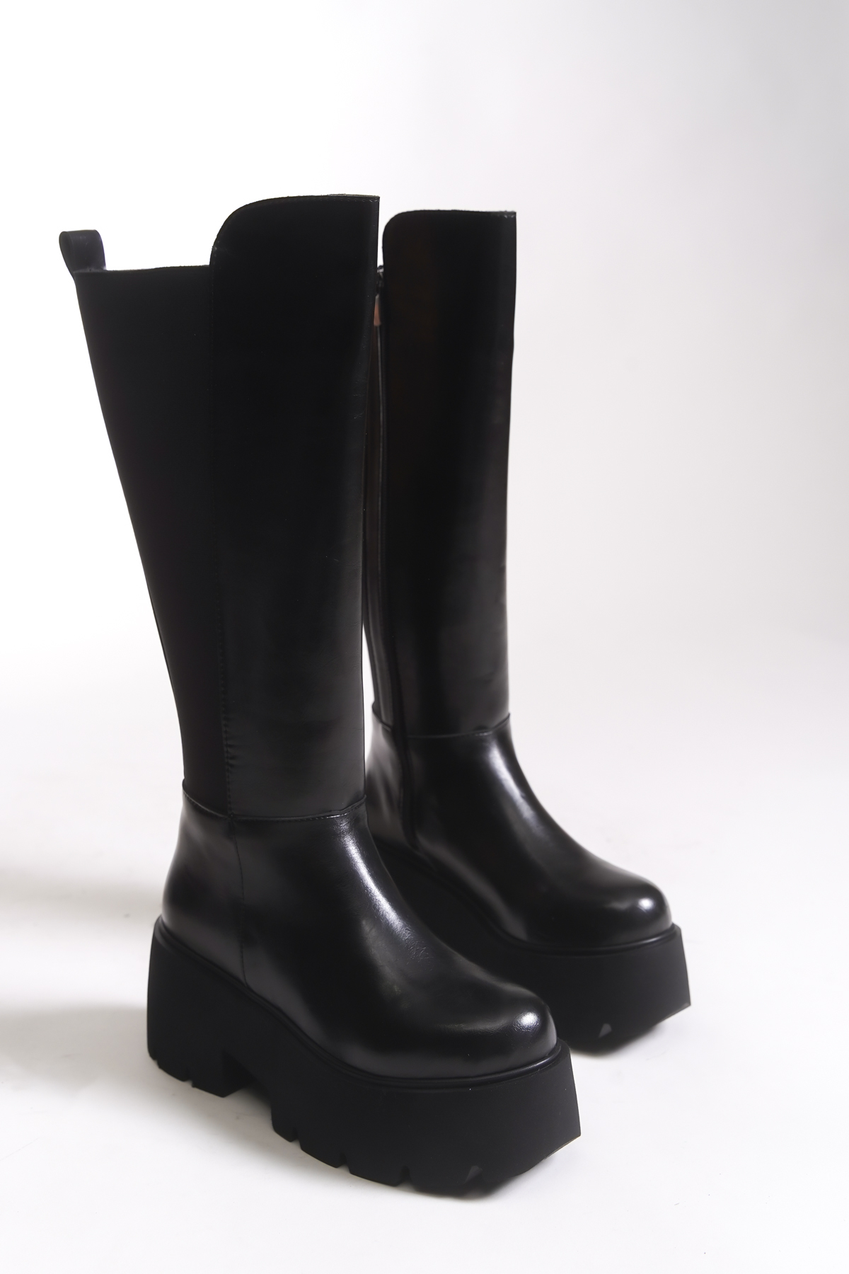 Riccon  Yavessiel Kadın Çizme 0012169 Siyah Rustik - Görsel 6