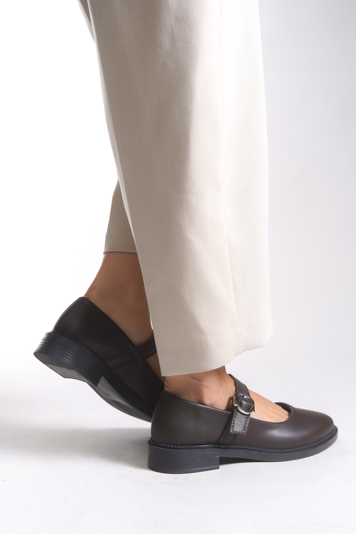 Riccon  Saelheira Kadın Babet 0012250 Kahverengi Cilt - Görsel 4