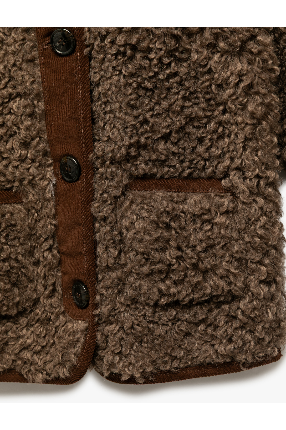 Koton Uzun Kollu Cep Detaylı Kapşonlu Peluş Mont fotoğrafı 3 (önizleme)