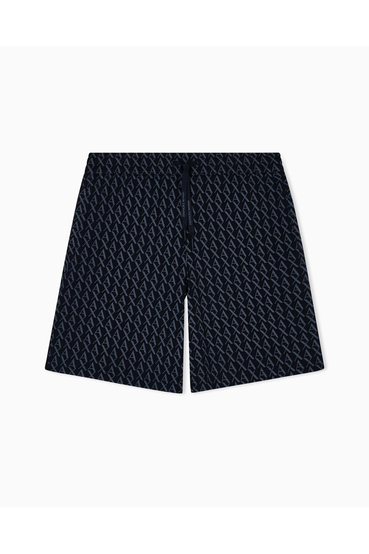 آرمانی اکسچنج شلوارک مردانه مشکی ۱۰۰٪ پنبه XM001227_AF11847_FC026