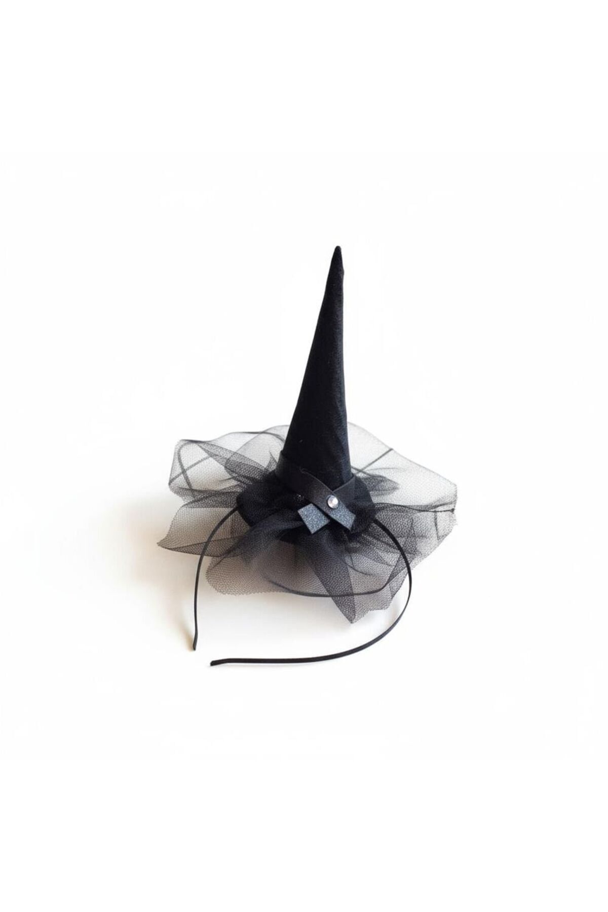 craftbaskitasarim HALLOWEEN CADI ŞAPKASI SİYAH TAÇ